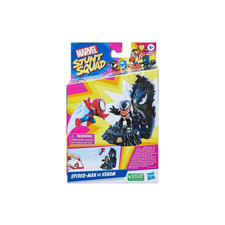 MARVELOUS Marvel Stunt Squad – Spider-Man vs. Venom Set de figurines de jeu