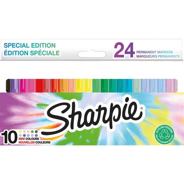 SHARPIE Permanent Marker (Mehrfarbig, 24 Stück)