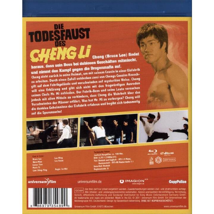 Bruce Lee - Die Todesfaust des Cheng Li (Cantonais, DE, EN)