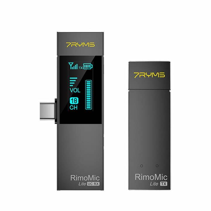 7RYMS RimoMic Lite UC Microphone pour appareils mobiles (Noir)