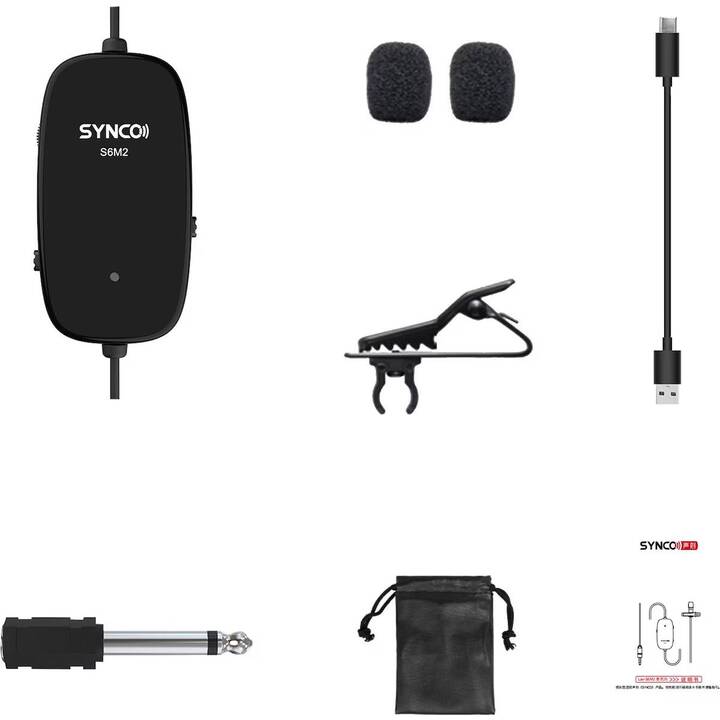 SYNCO S6M2 Microphone cravate (Noir)
