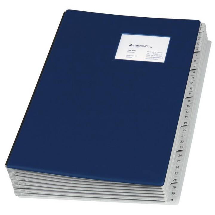 BIELLA Dossier d'index (Bleu, A4, 1 pièce)