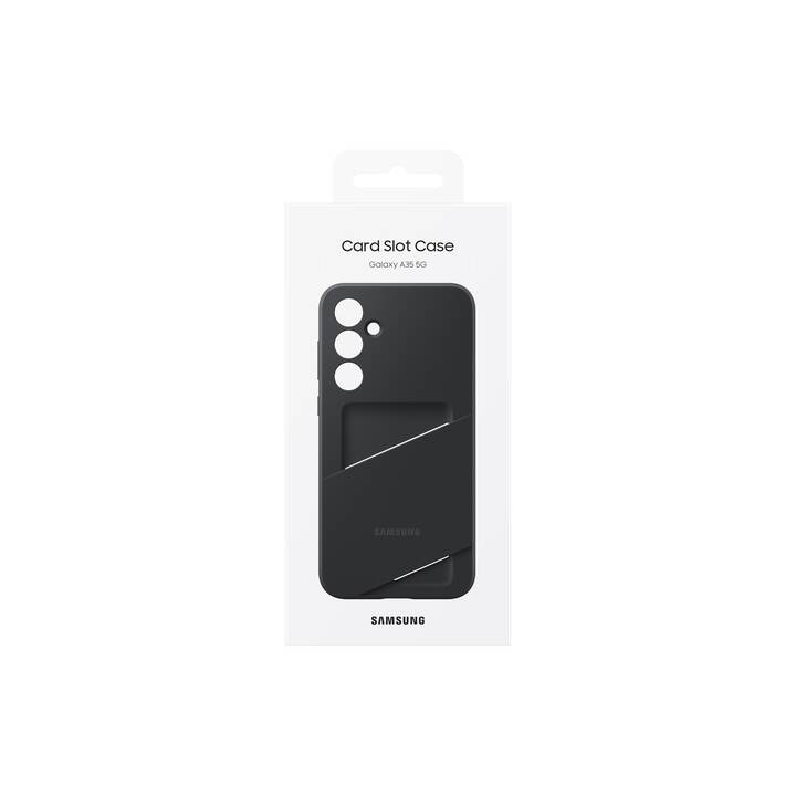 SAMSUNG Backcover mit Kartenhalter (Galaxy A35, Schwarz)