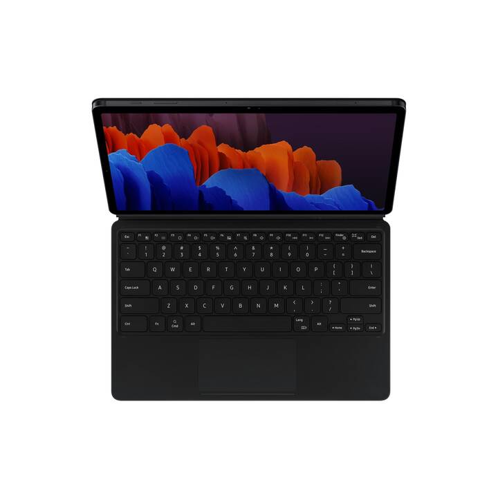 SAMSUNG EF-DT970 Type Cover / Tablet Tastatur (12.4", Galaxy Tab S8+, Galaxy Tab S7+, Schwarz)