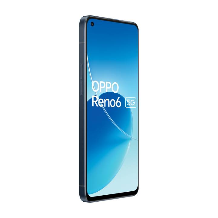 OPPO Reno 6 (5G, 128 GB, 6.43", 64 MP, Schwarz)