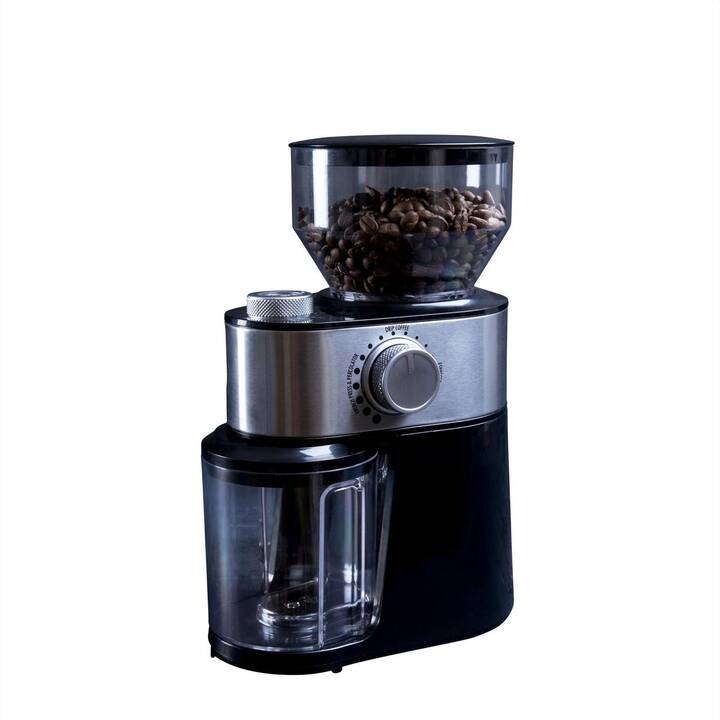 GASTRONOMA Kaffeemühle 18120001 (Elektrisch, Silber, Schwarz, Transparent)