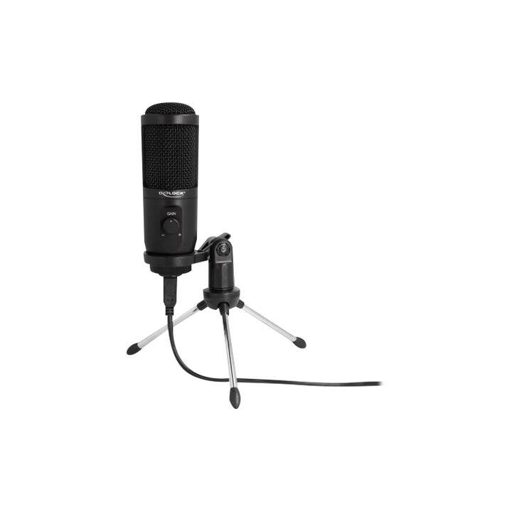 DELOCK Microfono da tavolo (Nero)