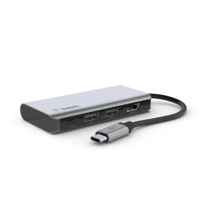 BELKIN Multiport 4-in-1 (4 Ports, HDMI, USB Typ-A)
