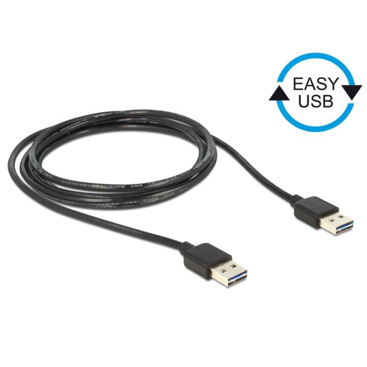 DELOCK Câble USB (USB 2.0 de type A, USB 2.0 de type A, 1 m)
