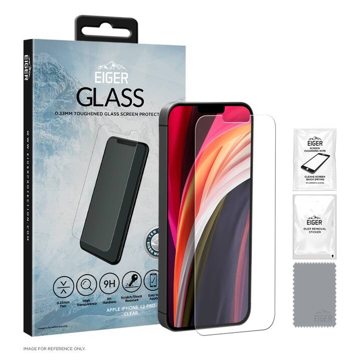 EIGER Verre de protection d'écran Glass (iPhone 12, iPhone 12 Pro)