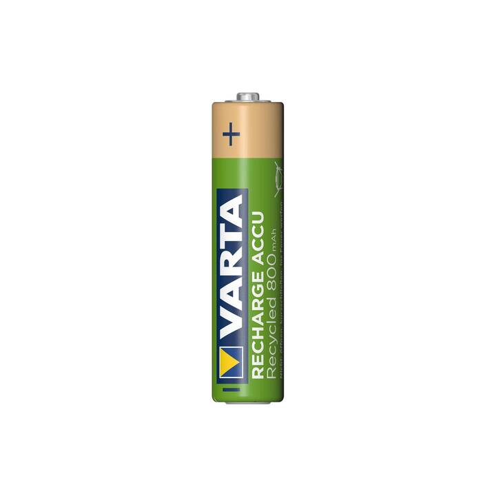 VARTA Recharge Accu Recycled Batterie (AAA / Micro / LR03, 2 pièce)