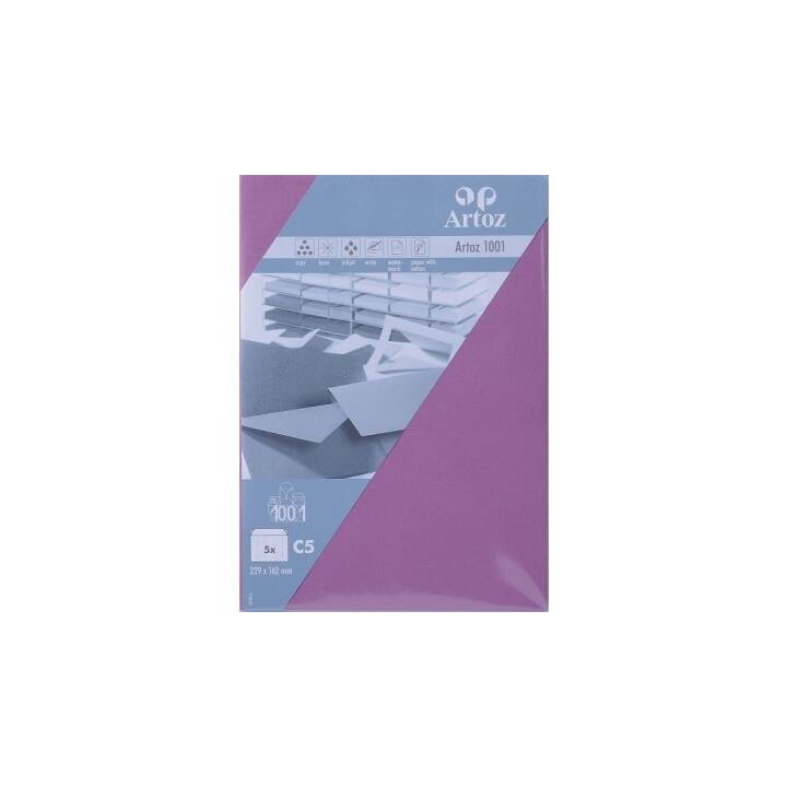 ARTOZ Enveloppes 1001 (C5, 5 pièce)