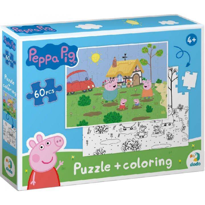 DODO Peppa Pig 2in1 Puzzle (60 Stück)