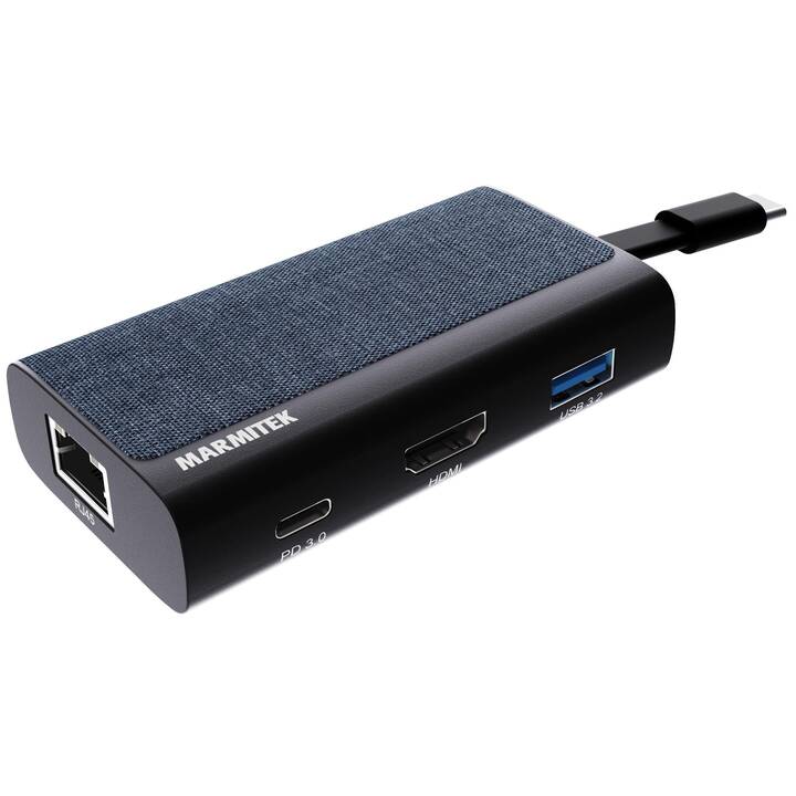 MARMITEK Connect (4 Ports, RJ-45, HDMI, USB di tipo C, USB di tipo A)