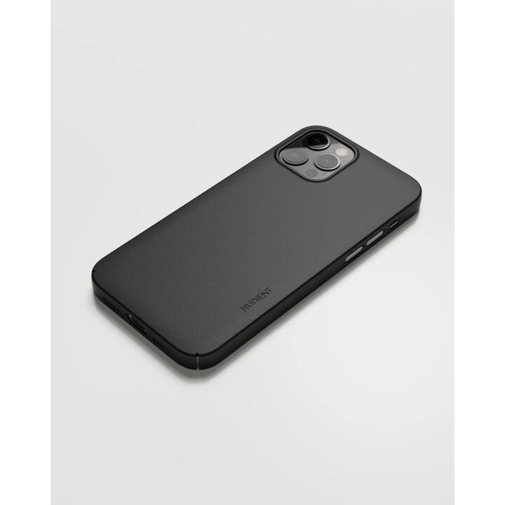NUDIENT Backcover (iPhone 12, iPhone 12 Pro, Noir)