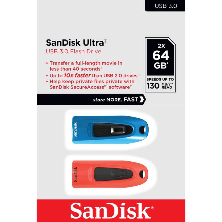 SANDISK Ultra (64 GB, USB 3.0 Typ-A)