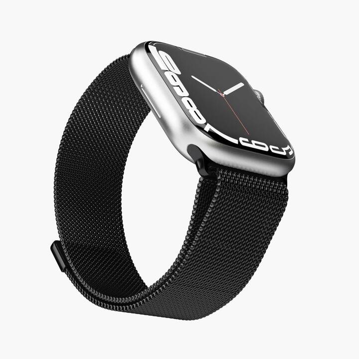 VONMÄHLEN Milanese Loop Armband (Apple Watch 38 mm, Schwarz)