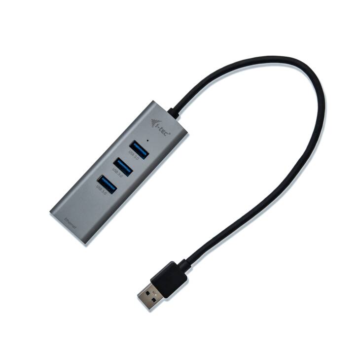 I-TEC USB 3.0 hub a 3 porte in metallo a 3 porte I-TEC USB 3.0