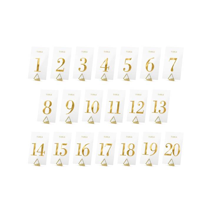 PRICARO Tischkarten-Set „Party Girlande“ – 50 Stück, 85x55 Mm, 300 G/m² Papier, Für Hochzeit & Feiern