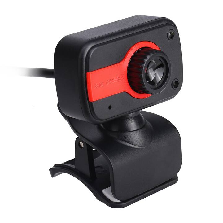 EG Webcam (640 x 480, Nero, Rosso)
