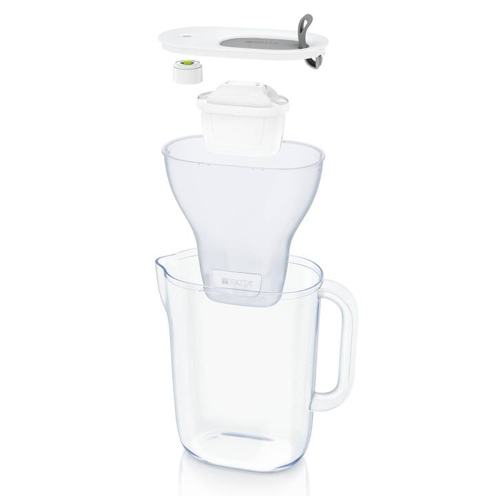 BRITA Carafe filtrante Style incl. 1 cartouche MAXTRA PRO All-in-1 (1.4 l, Gris clair)