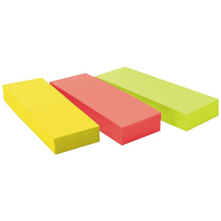 POST-IT Notes autocollantes Page Marker Neon (3 x 100 feuille, Jaune, Vert, Pink)