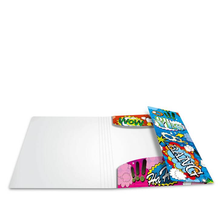 HERMA Cartellina con elastico Comics (Multicolore, A3, 1 pezzo)