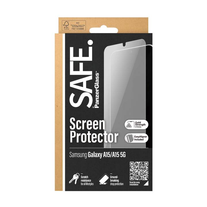 SAFE. Film de protection d'écran Ultra Wide Fit (Galaxy A15, Galaxy A15 5G, 1 pièce)