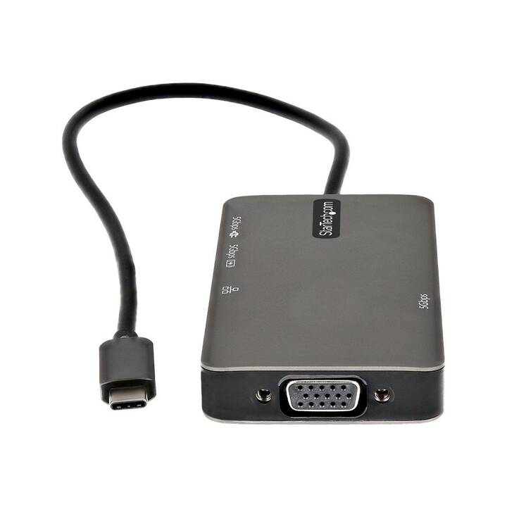 STARTECH.COM DKT30CHVPD2 (6 Ports, VGA, USB Type-C, RJ-45, HDMI, USB Type-A)