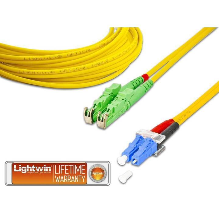 LIGHTWIN Netzwerkkabel (LC Single-Modus, E-2000 (APC), 15 m)