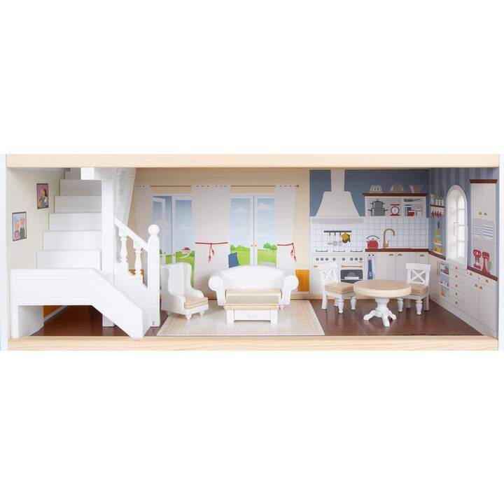 SMALL FOOT Maison de poupée (Blanc, Multicolore)