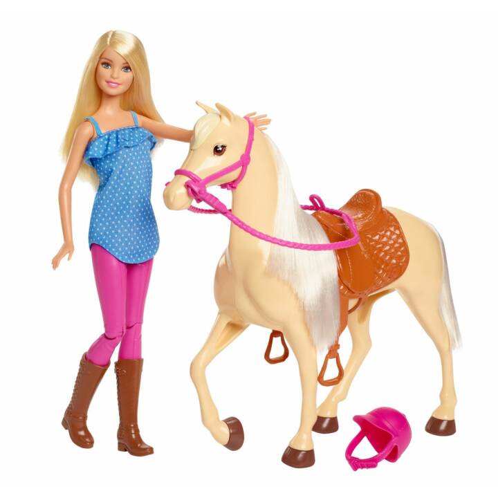 BARBIE Pferd und Puppe