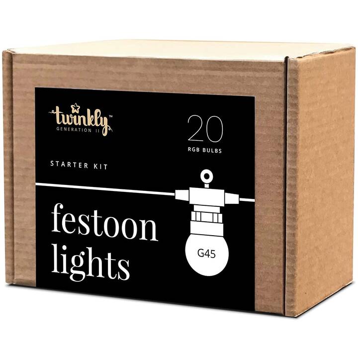 TWINKLY Lichterkette Festoon Lights G45 (20 LEDs)