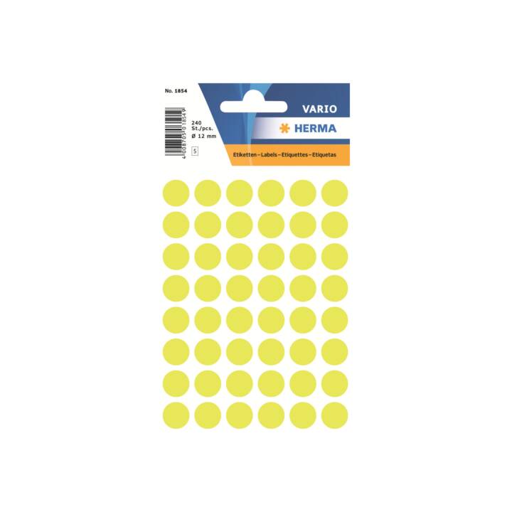 HERMA Sticker (Gelb, 240 Stück)