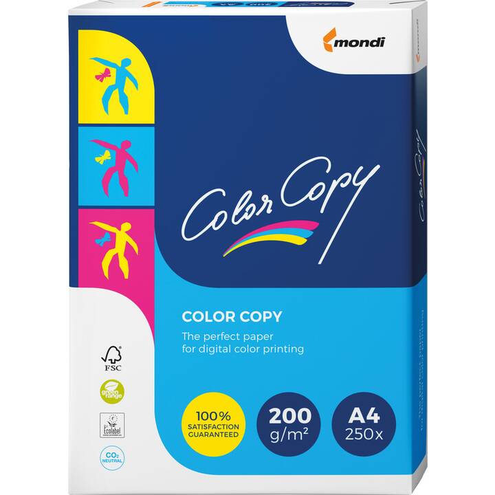 ANTALIS Color Copy Papier photocopie (250 feuille, A4, 200 g/m2)