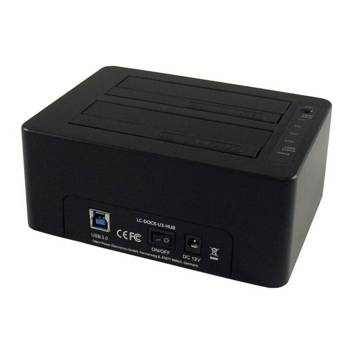 LC POWER Stations d'accueil (SATA-III, 3 x USB 3.0 de type A)