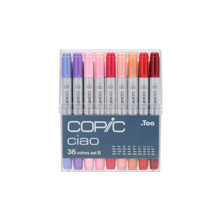 COPIC Grafikmarker Ciao B (Farbig assortiert, 36 Stück)