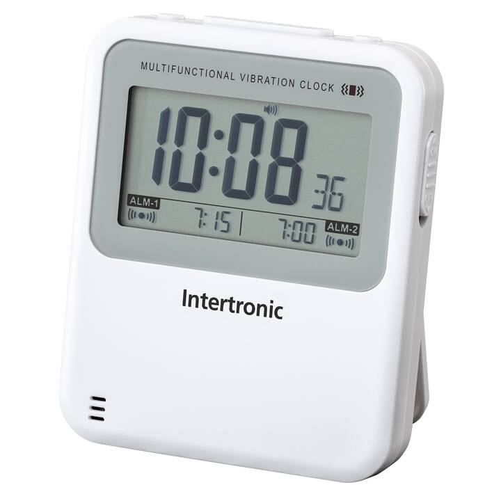 INTERTRONIC Réveil classique (Blanc)