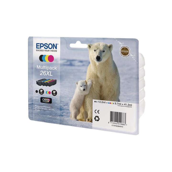 EPSON C13T26364010 (Giallo, Nero, Magenta, Cyan, Multipack)