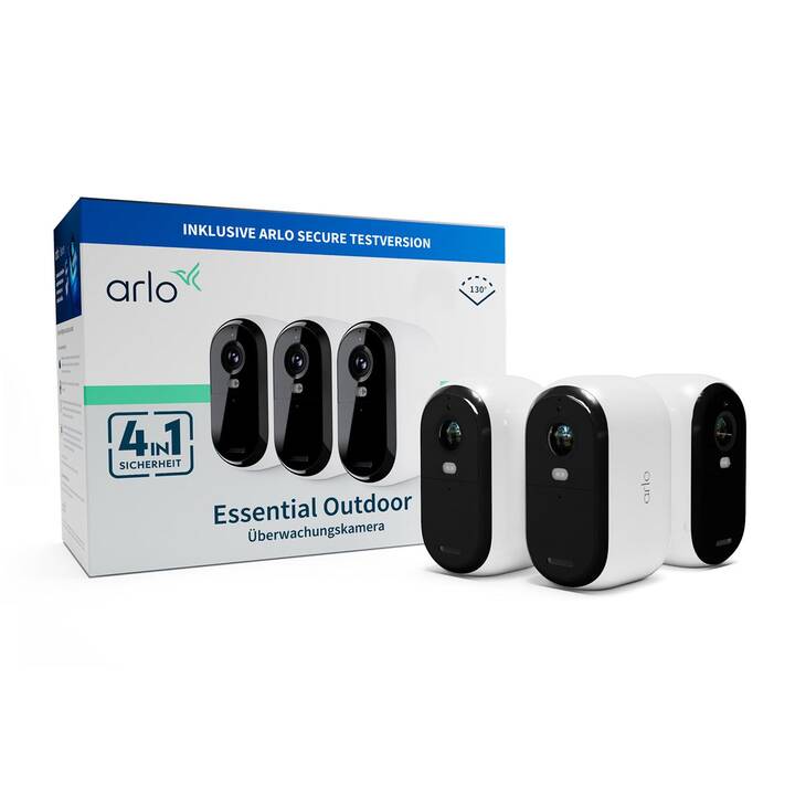 ARLO Caméra réseau Essential (2.Gen.) HD (2 MP, Bullet, MicroUSB)