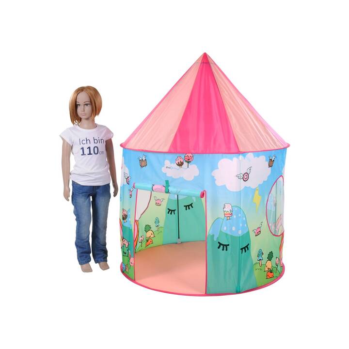 KNORRTOYS Tente de jeu Theodor & Friends Unicorn (Rose, Pink, Bleu clair)