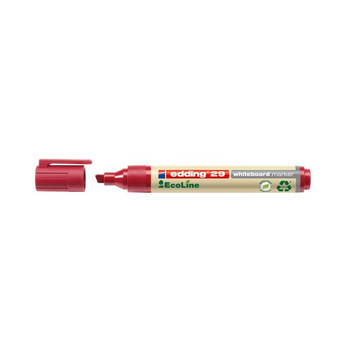 EDDING Marcatori di lavagna 29 EcoLine (Rosso, 1 pezzo)