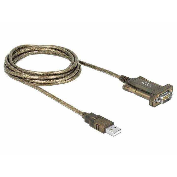 DELOCK Serial Adapter (USB Typ-A, RS-232, 2 m)