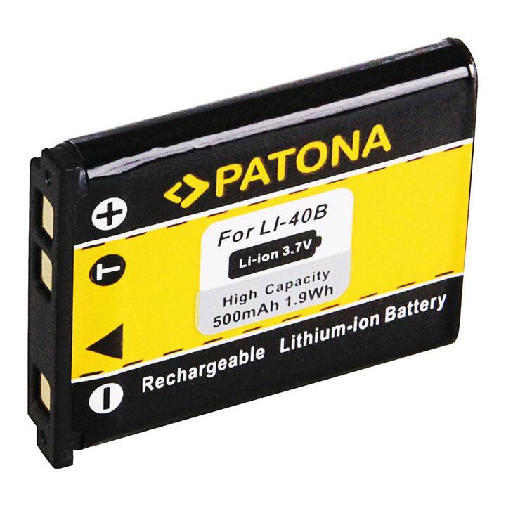 PATONA Pentax Fujifilm Olympus Nikon Li-40B Accumulatore per camere (Agli ioni di litio, 500 mAh)