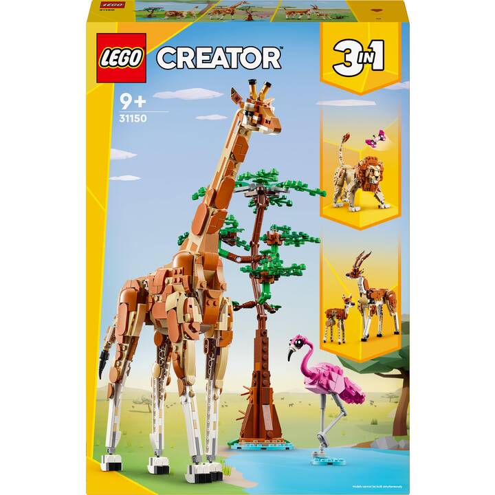 LEGO Creator 3-in-1 Animali del safari (31150)