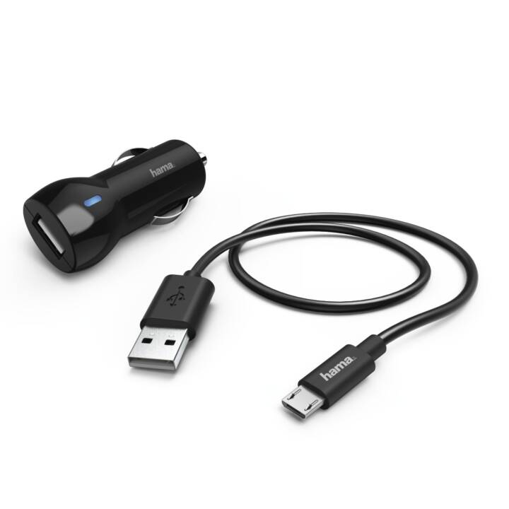 HAMA Micro-USB, 2.4 A, Black