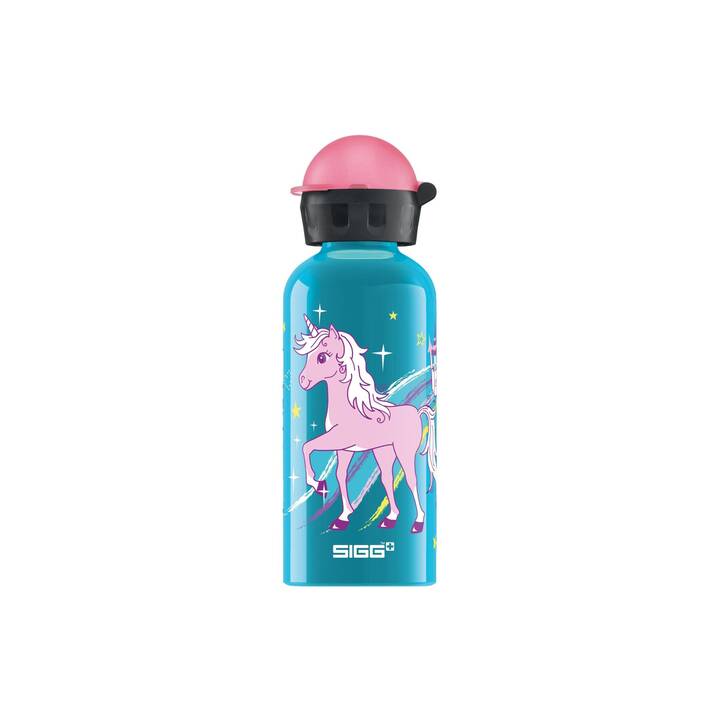 SIGG Kindertrinkflasche KBT Bella Unicorn (0.4 l, Hellblau, Blau, Pink, Rosa)