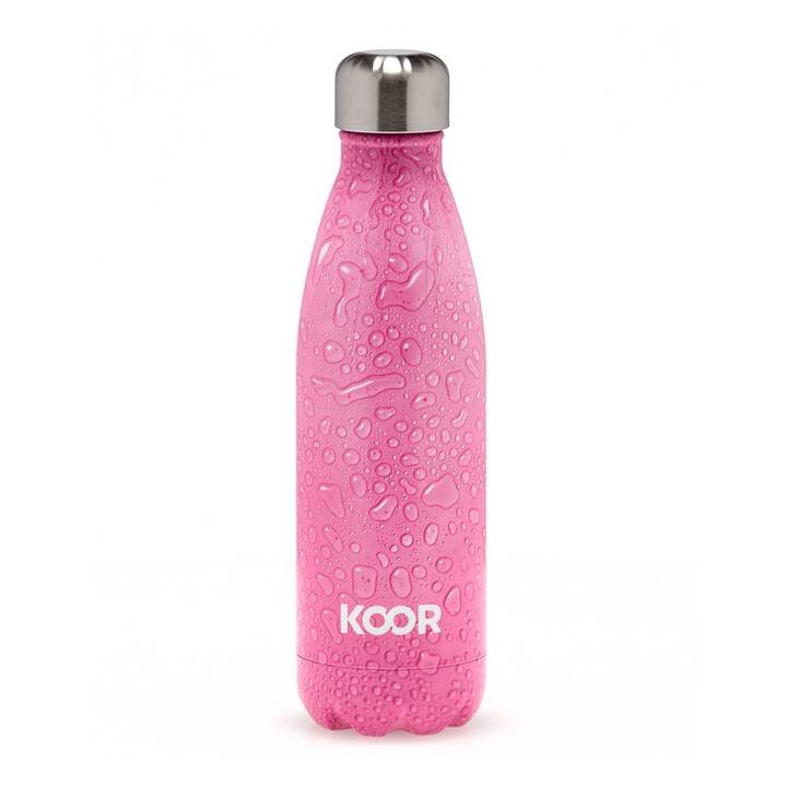 KOOR Thermo Trinkflasche Sparkling Pink (500 ml, Pink)