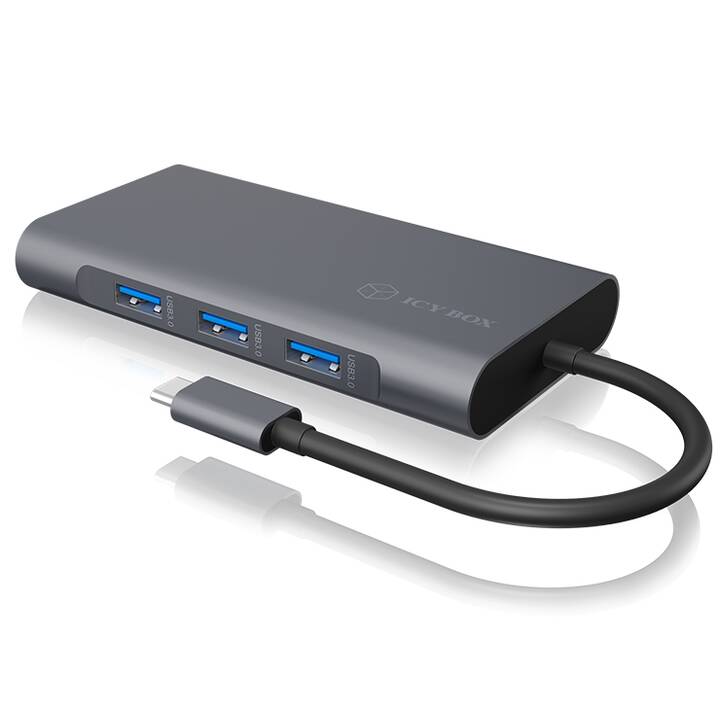 ICY BOX Stations d'accueil IB-DK4040-CPD (HDMI, VGA, 3 x USB 3.0 de type A)