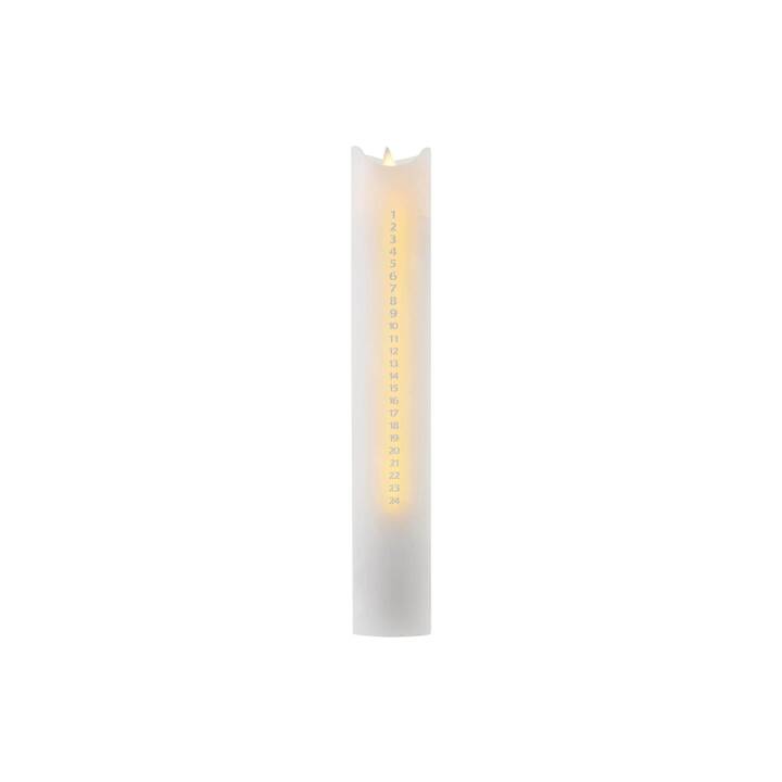 SIRIUS Advent Calendar LED-Kerze (Silber, Weiss)